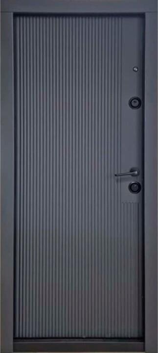 Ușă metalică C-02, vedere din exterior